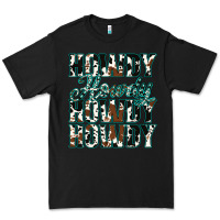 Black Howdy Cowhide Turquoise Premium Tee - Jasminsmagicworld
