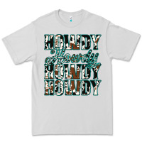 Dove Grey Howdy Cowhide Turquoise Premium Tee - Jasminsmagicworld