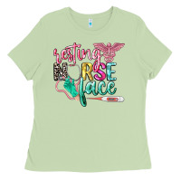 Matcha resting nurse face Ladies Tee - CowGirlArtShop
