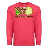 Cardinal peace love tennis Premium Sweatshirt - AdoDesignShop