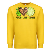 Lemon peace love tennis Premium Sweatshirt - AdoDesignShop