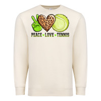 Sandshell peace love tennis Premium Sweatshirt - AdoDesignShop