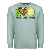 Seafoam peace love tennis Premium Sweatshirt - AdoDesignShop