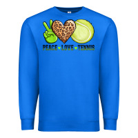 True Royal peace love tennis Premium Sweatshirt - AdoDesignShop