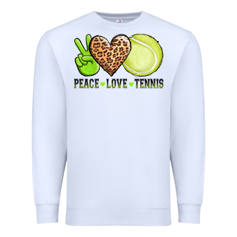 Peace Love Tennis Premium Sweatshirt by AdoDesignShop | Teevron