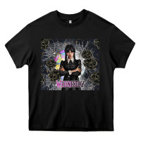 Black gothic girl with black rose Heavy Core Tee - TumblerDesignByShophia