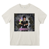 Cream gothic girl with black rose Heavy Core Tee - TumblerDesignByShophia