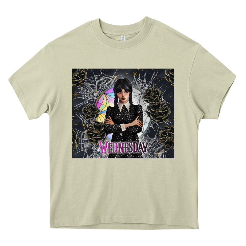 Gothic Girl With Black Rose Heavy Core Tee by TumblerDesignByShophia | Teevron