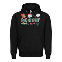Black secretary Zipper Hoodie - AdoDesignShop