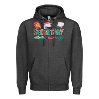 Charcoal Heather secretary Zipper Hoodie - AdoDesignShop