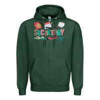 Sports Green secretary Zipper Hoodie - AdoDesignShop