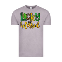 Vintage Zinc St. Patrick's Lucky and blessed Vintage Tee - OliviaCreatesArt
