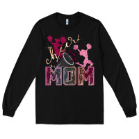 Black cheer mom Long Sleeve Tee - FaDigitalArtStudio