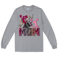 Heather Grey cheer mom Long Sleeve Tee - FaDigitalArtStudio