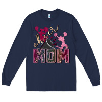Navy cheer mom Long Sleeve Tee - FaDigitalArtStudio