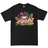 Black mardi gras pig Premium Tee - CowGirlArtShop