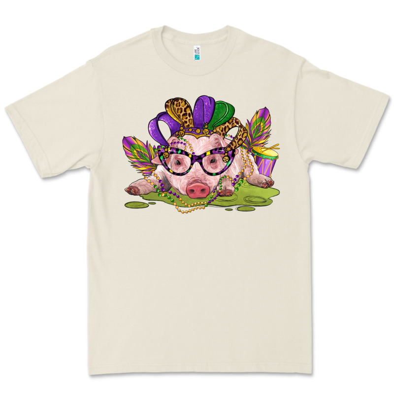 Mardi Gras Pig Premium Tee by CowGirlArtShop | Teevron