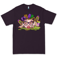 Plum mardi gras pig Premium Tee - CowGirlArtShop