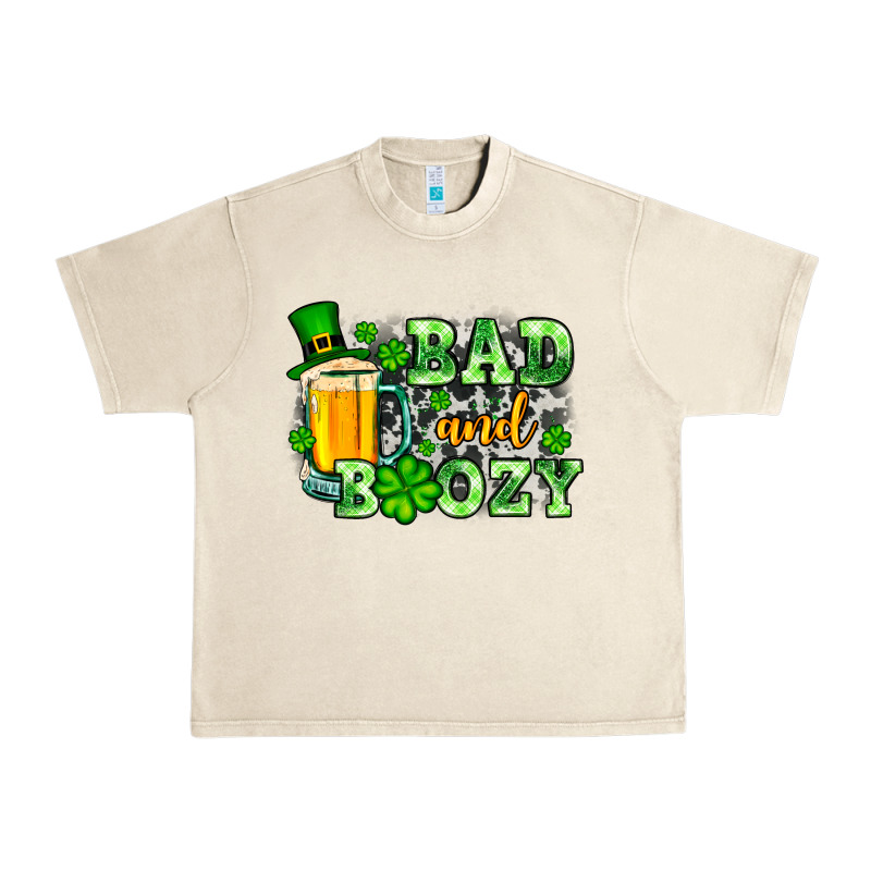 St. Patrick's Bad And Boozy Urban Heavy Tee by OliviaCreatesArt | Teevron