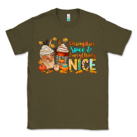 Army Green pumpkin spice and everything nice Classic Tee - CowGirlArtShop