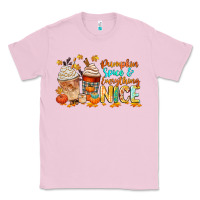 Bubblegum Pink pumpkin spice and everything nice Classic Tee - CowGirlArtShop