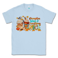 Dusty Blue pumpkin spice and everything nice Classic Tee - CowGirlArtShop