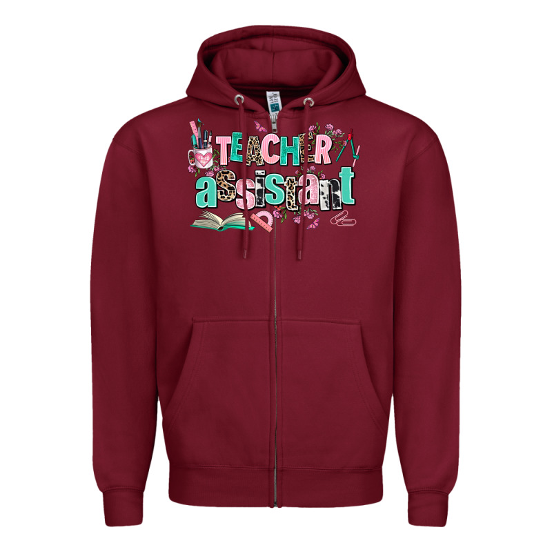 Teacher Assistant Zipper Hoodie by AdoDesignShop | Teevron