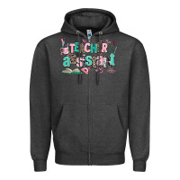 Charcoal Heather teacher assistant Zipper Hoodie - AdoDesignShop