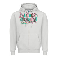 Dove Grey teacher assistant Zipper Hoodie - AdoDesignShop