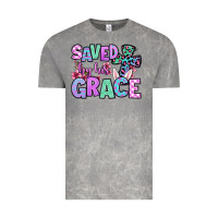 Cloud Rock Easter Day Saved by his grace Vintage Tee - OliviaCreatesArt