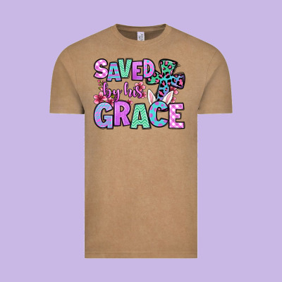 Easter Day Saved By His Grace Vintage Tee Designed By Oliviacreatesart