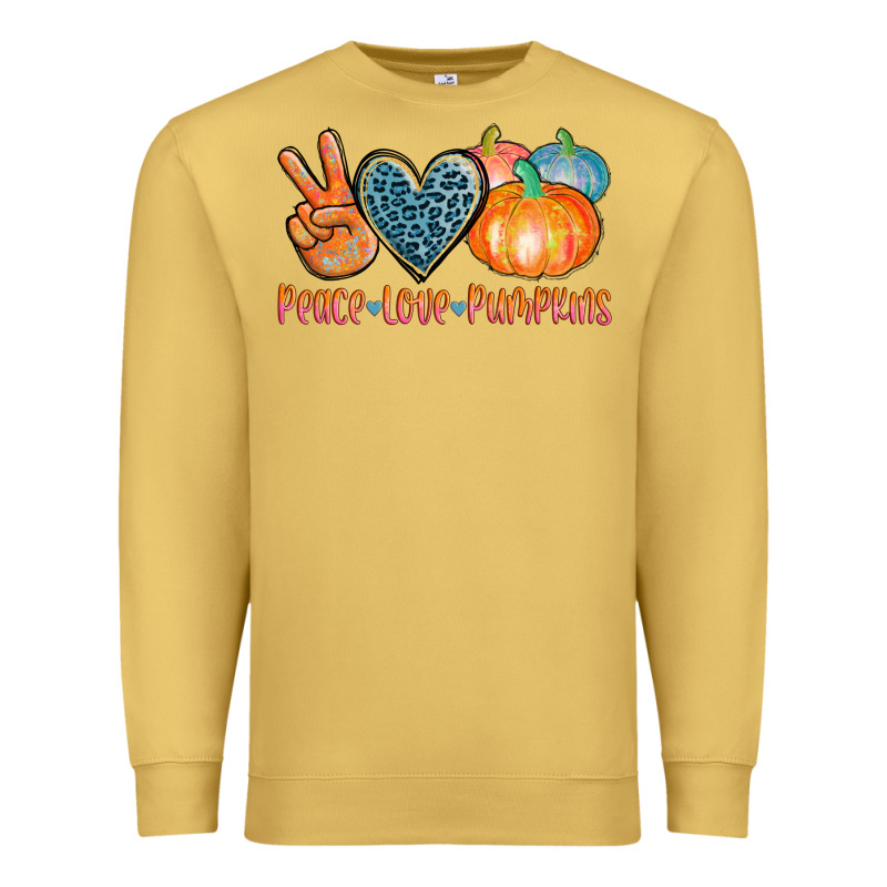 Peace Love Pumpkins Premium Sweatshirt by AdoDesignShop | Teevron