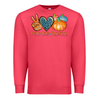 Cardinal peace love pumpkins Premium Sweatshirt - AdoDesignShop