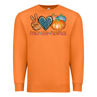 Carrot peace love pumpkins Premium Sweatshirt - AdoDesignShop