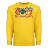 Lemon peace love pumpkins Premium Sweatshirt - AdoDesignShop