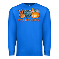 True Royal peace love pumpkins Premium Sweatshirt - AdoDesignShop