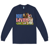 Navy he lives easter Long Sleeve Tee - FaDigitalArtStudio
