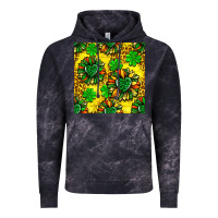 Cloud Black St. Patrick's sunflower seamless pattern Vintage Hoodie - BundleAndBundleShop