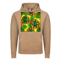 Vintage Coffee St. Patrick's sunflower seamless pattern Vintage Hoodie - BundleAndBundleShop