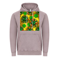Vintage Zinc St. Patrick's sunflower seamless pattern Vintage Hoodie - BundleAndBundleShop