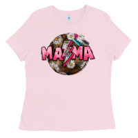 Bubblegum Pink Mama lightning bolt Mother's Day Ladies Tee - CowGirlArtShop