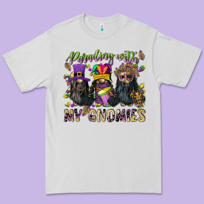 Parading With My Gnomies Premium Tee Designed By Cowgirlartshop