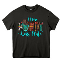 Asphalt Western More Howdy Less Hate Cowboy Hat Gemstone Heavy Core Tee - HowdyJamesFarm