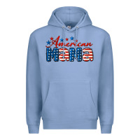 Colony Blue American Mama Mother's Day Premium Hoodie - LillyAllenDesigns
