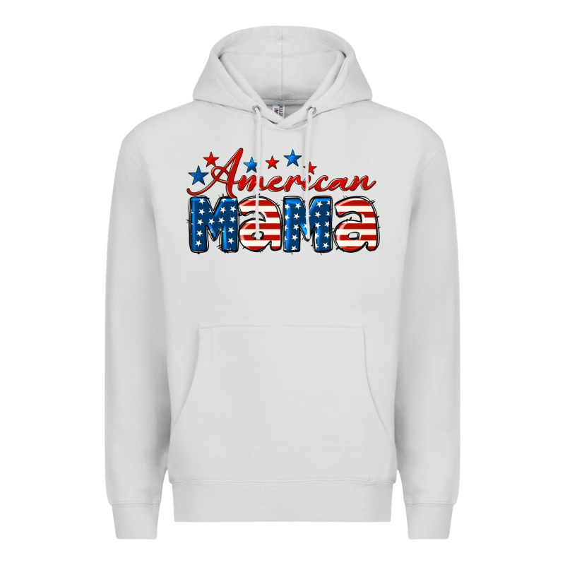 American Mama Mother's Day Premium Hoodie by LillyAllenDesigns | Teevron