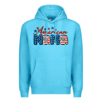 Ocean Blue American Mama Mother's Day Premium Hoodie - LillyAllenDesigns
