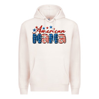 Pale Pink American Mama Mother's Day Premium Hoodie - LillyAllenDesigns