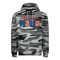 Slate Camo American Mama Mother's Day Premium Hoodie - LillyAllenDesigns