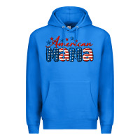 True Royal American Mama Mother's Day Premium Hoodie - LillyAllenDesigns