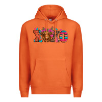 Carrot xoxo valentine's day highland cow Premium Hoodie - Jasminsmagicworld